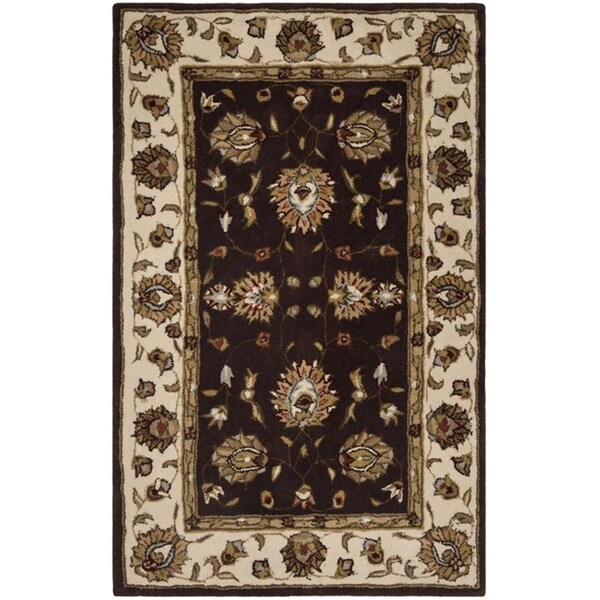 Safavieh 6 x 9 ft. Total Performance Hand Hooked Area RugBrown & Ivory TLP416D-6 - main